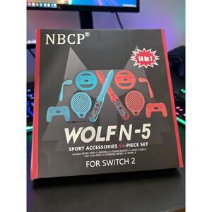 Nintendo Switch Sports Accessory Kit 14-in-1 NBCP WOLF N-5 Joy-Con Bundle